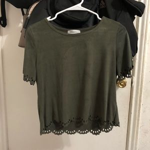 Dark green shirt/blouse